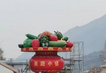 花籃雕塑點擊，景觀雕塑，旅游區花籃雕塑制作