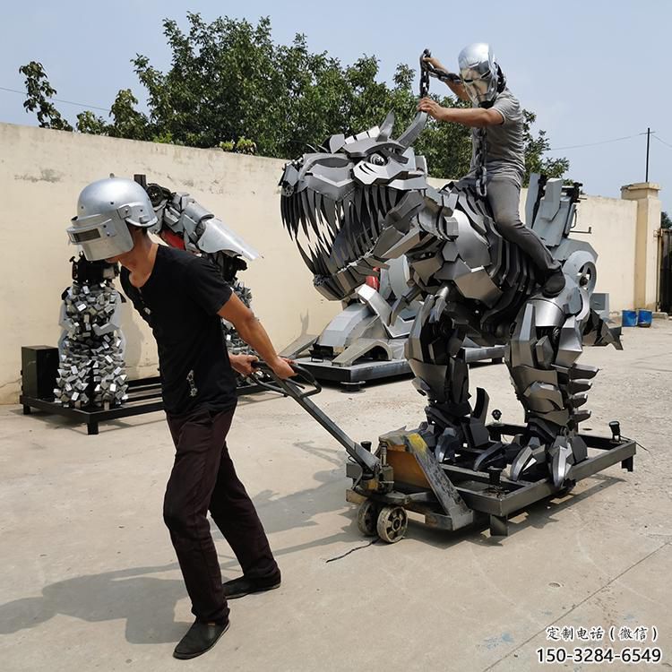 商業(yè)街機器人雕塑