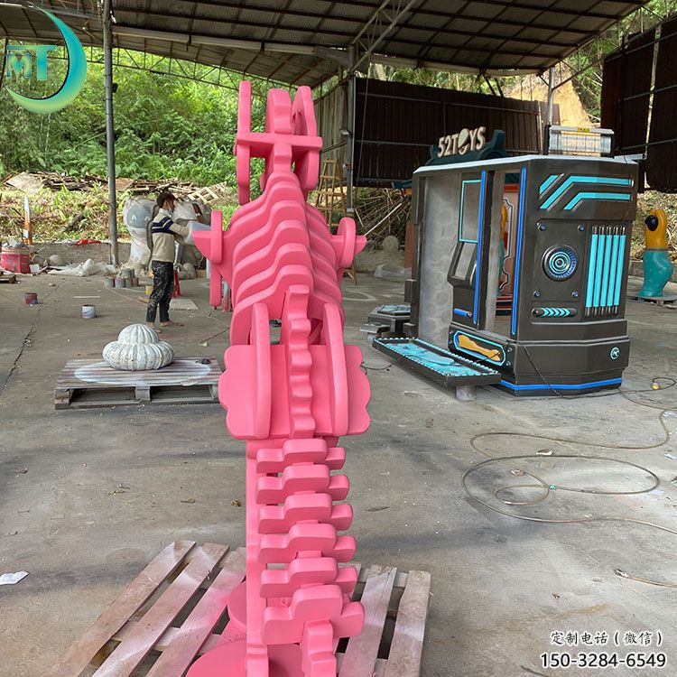 恐龍雕塑工廠選用，街道標識，景觀恐龍骨架雕塑批發