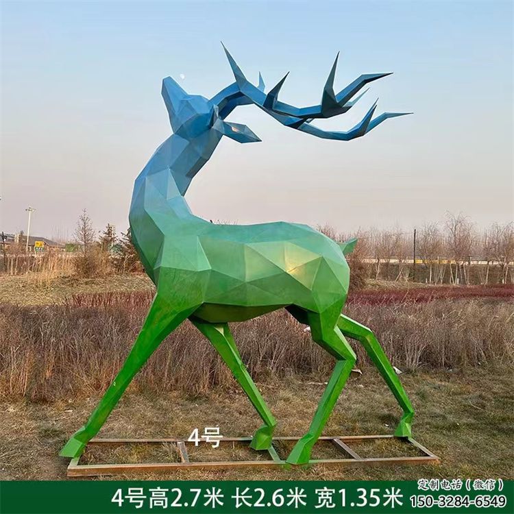 景觀小鹿雕塑供需，廣場雕塑，烤漆小鹿雕塑定制