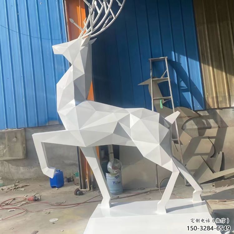 商業(yè)小鹿雕塑標(biāo)準(zhǔn)，廣場雕塑，烤漆小鹿雕塑供給