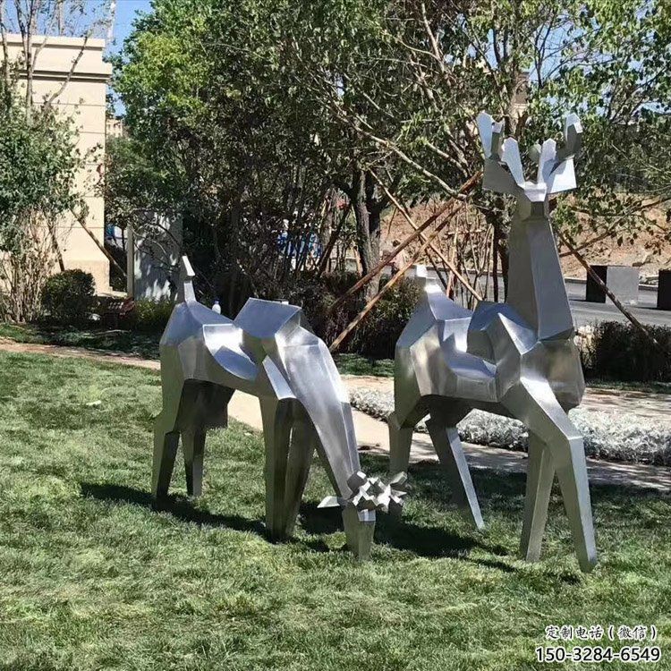 小鹿雕塑精選，街頭藝術，公園切面小鹿雕塑承接