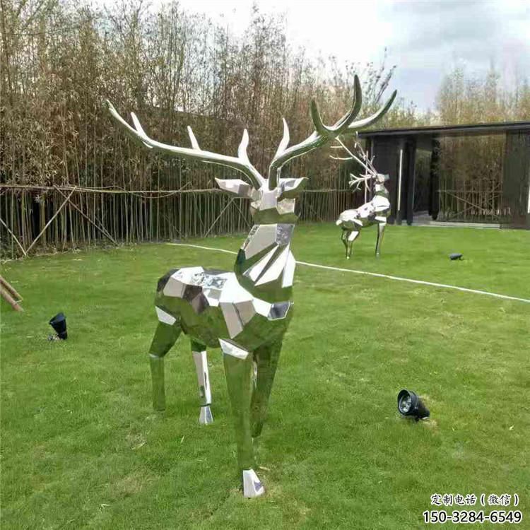 主題小鹿雕塑制作，村標概念，切面小鹿雕塑專供