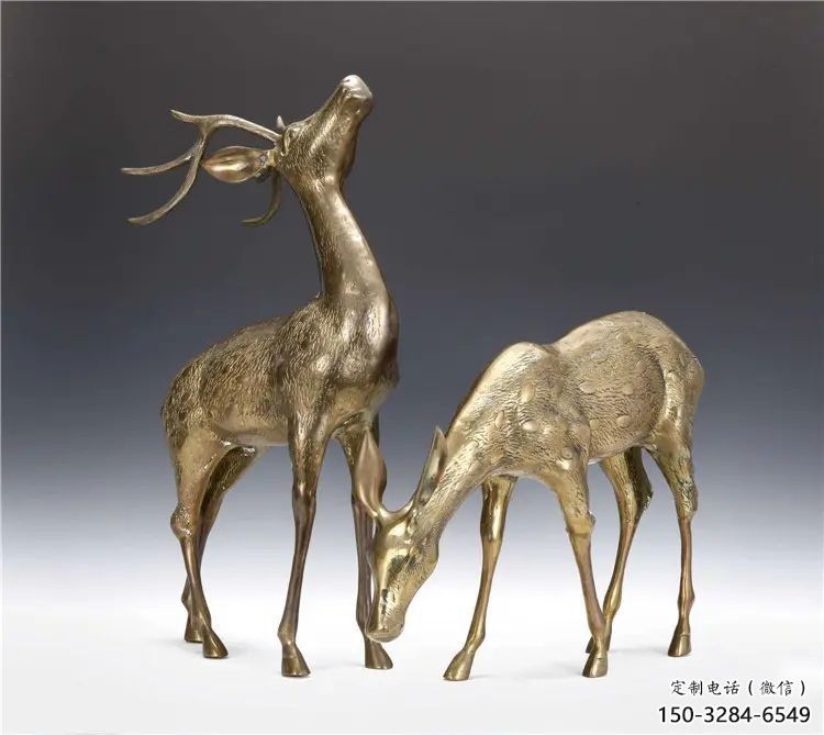 銅小鹿雕塑選用，景觀雕塑，鑄銅小鹿銅雕塑標(biāo)準(zhǔn)