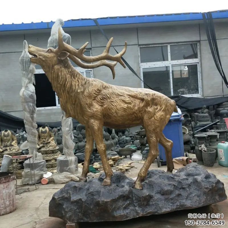 銅小鹿雕塑選用，透雕系列，現(xiàn)代小鹿銅雕塑優(yōu)價(jià)