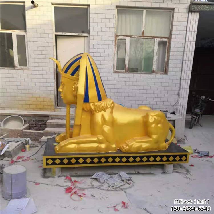 大型獅子雕塑常用，戶外擺放，獅子人獸雕塑展示