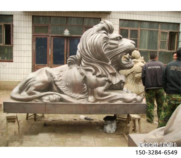 園林獅子雕塑服務(wù)商，美陳雕塑，趴獅雕塑精選