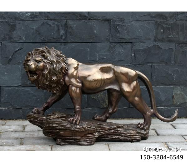獅子雕塑底座選定，景觀雕塑，鑄銅走獅雕塑生產商