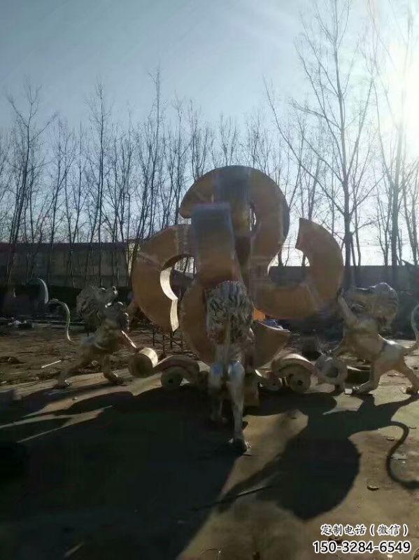 獅子雕塑選用，廣場(chǎng)雕塑，走獅雕塑制作