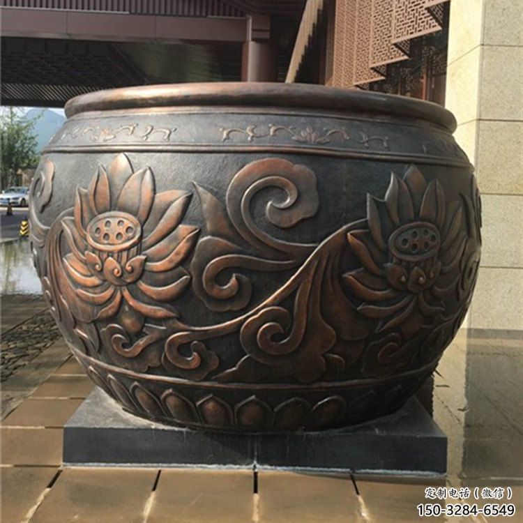 戶外青銅缸雕塑