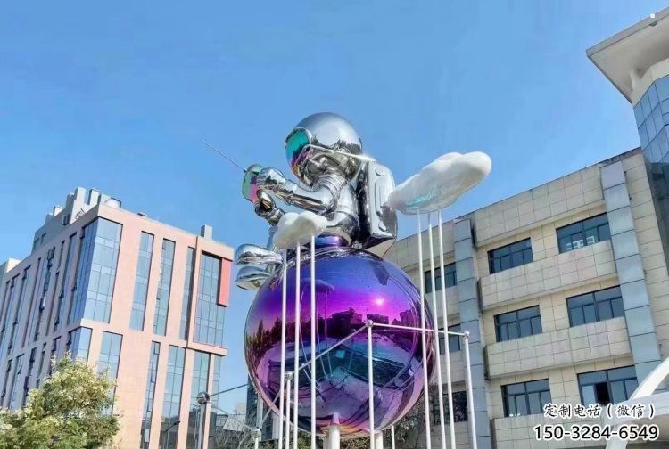 地球雕塑指用，景觀雕塑，不銹鋼地球天使雕塑點擊