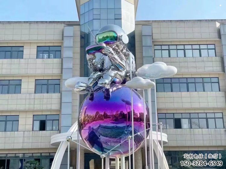 現(xiàn)代地球雕塑承接，歐式風(fēng)格，地球天使雕塑廠家