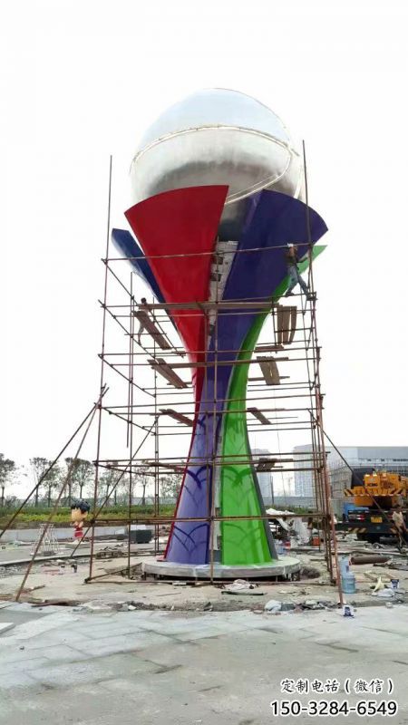 地球儀雕塑選定，園林裝飾，大型手托地球儀雕塑公司