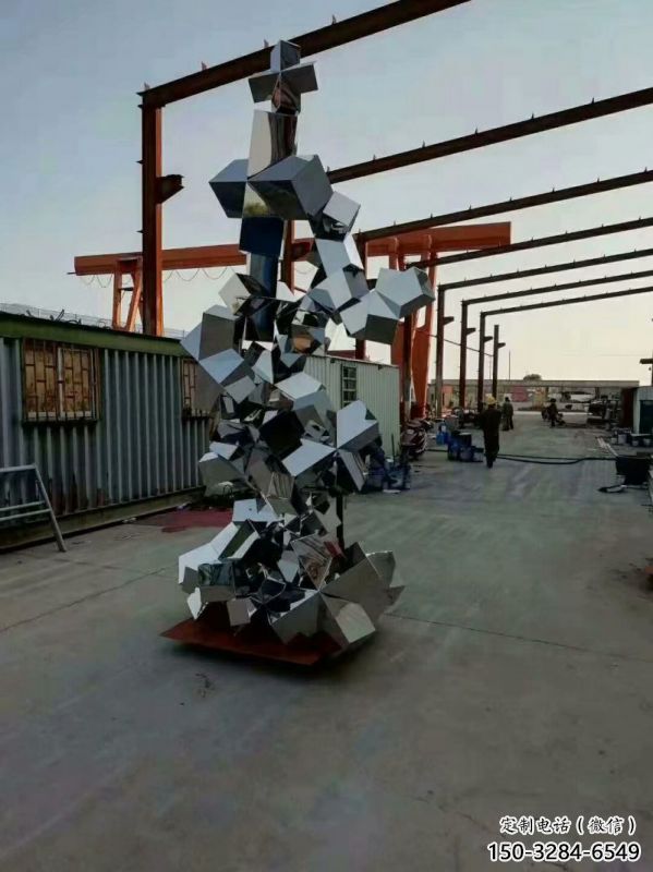 農村景觀石雕塑，鏤空景觀雕塑，抽象效果