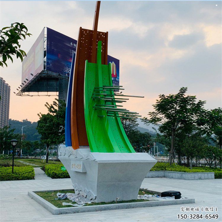 酒店帆船雕塑，鍍金歐式雕塑，仿古擺件