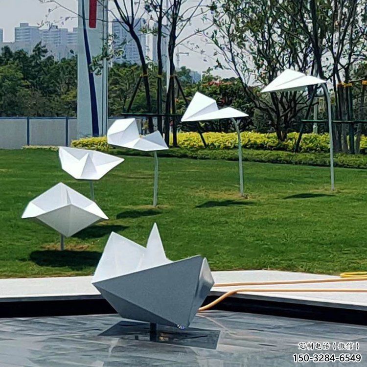 紙船雕塑標準，街頭藝術，廣場折紙船雕塑通用