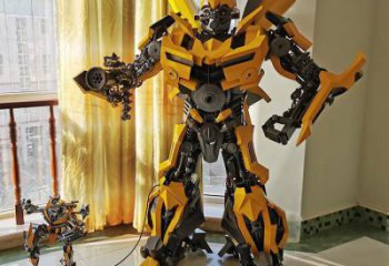 步行街機器人雕塑