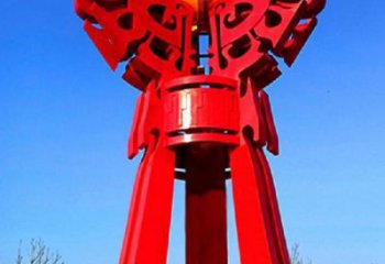 精神堡壘火球雕塑，城市建筑雕塑，創(chuàng)意藝術(shù)設(shè)計(jì)