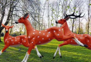 梅花鹿雕塑點擊，景觀雕塑，玻璃鋼梅花鹿雕塑供求