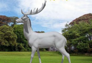 梅花鹿雕塑生產，動物雕塑，玻璃鋼梅花鹿雕塑定制