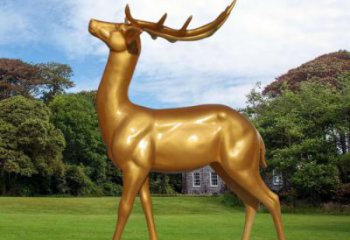 廣場小鹿雕塑供給，戶外雕塑，景觀仿銅小鹿雕塑選用