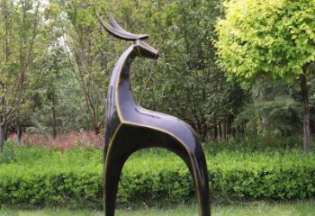 商場小鹿雕塑供求，村標概念，抽象小鹿雕塑制作