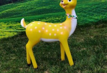 公園小鹿雕塑精選，室外軟裝，抽象卡通小鹿雕塑精選