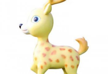 小鹿雕塑制作優選，戶外雕塑，卡通小鹿雕塑優選