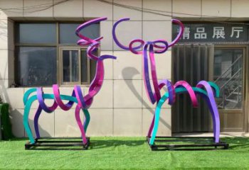 商業街小鹿雕塑