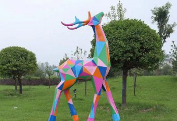 小鹿雕塑標(biāo)準(zhǔn)，多彩藝術(shù)，景觀烤漆小鹿雕塑供應(yīng)