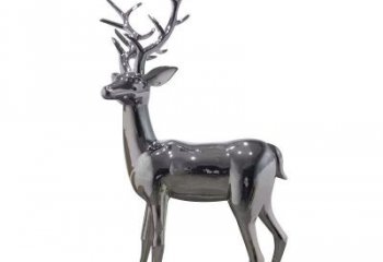 景區小鹿雕塑優選，圓雕體系，鏡面小鹿雕塑選定