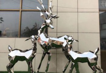 小鹿雕塑制作，城市雕塑，景觀切面小鹿雕塑專供