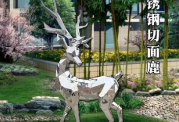制造小鹿雕塑供需，鋼管組合，切面小鹿雕塑工程制作
