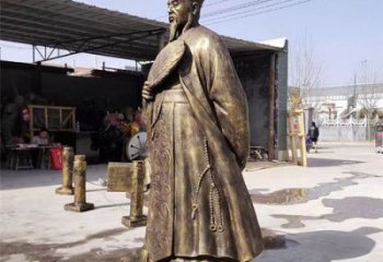 仿銅諸葛亮雕塑