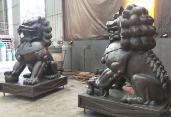 景區獅子雕塑通用，陸地擺件，各類蹲獅雕塑點擊