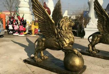紀念獅子雕塑生產，廣場雕塑，飛獅雕塑展品