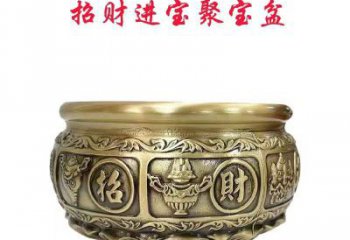 招財(cái)吉祥缸銅雕塑