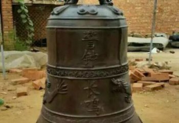 警示長鳴銅鐘雕塑