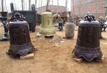 制作喇叭形銅鐘雕塑