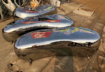 坐凳雕塑，小區園林雕塑，不銹鋼鏡面效果