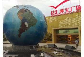 地球雕塑定制，露天雕塑，不銹鋼地球雕塑展品