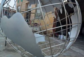 地球儀雕塑提供，露天雕塑，鏡面地球儀雕塑生產(chǎn)廠家