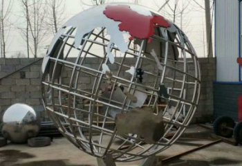 地球儀雕塑制造商，城市雕塑，鏡面地球儀雕塑觀賞型