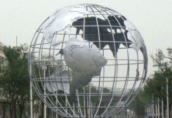 廣場(chǎng)地球雕塑