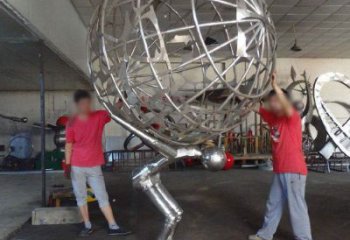 地球儀雕塑精選，街頭藝術，公園手托地球儀雕塑承接