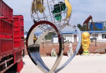 地球儀雕塑供給，戶外雕塑，景觀現代地球儀雕塑選用