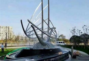 龍舟雕塑供應(yīng)，街景小品，鍛鋼不銹鋼龍舟雕塑優(yōu)價(jià)