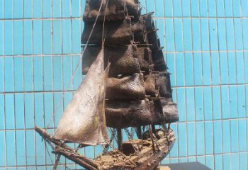 揚(yáng)帆遠(yuǎn)航雕塑定做，小區(qū)雕塑，不銹鋼揚(yáng)帆遠(yuǎn)航雕塑制造商