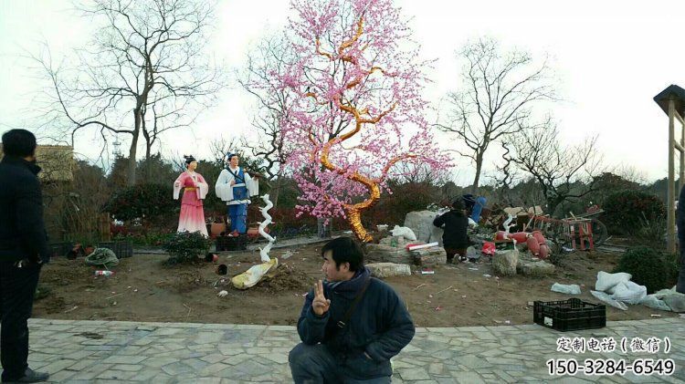 梧桐花雕塑制造廠家，歐式風格，梧桐花雕塑供給