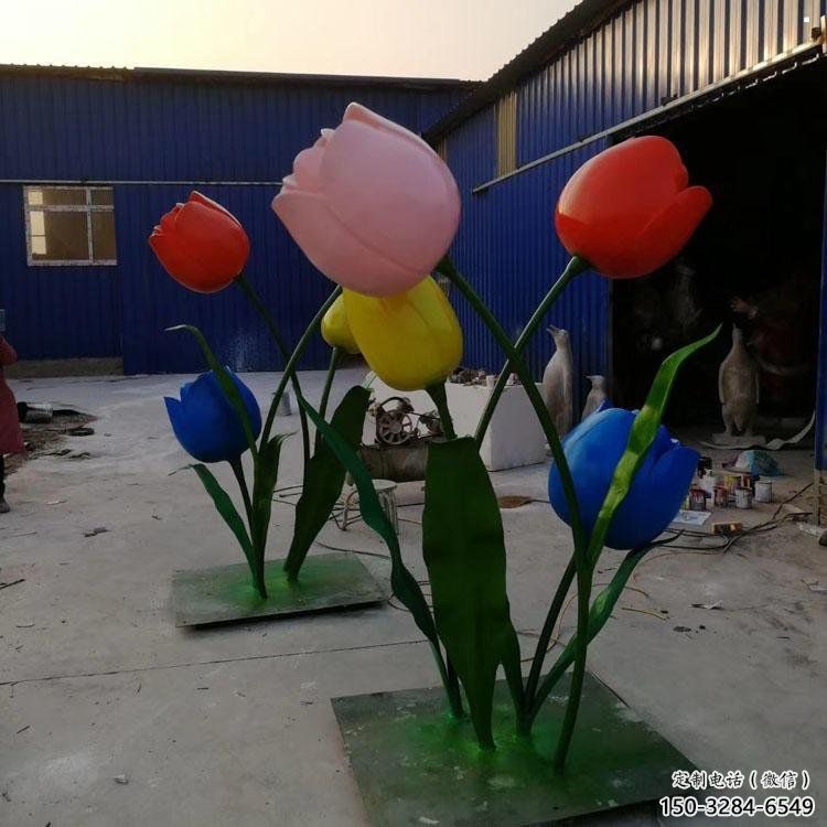 郁金香雕塑精選，景觀概念，不銹鋼郁金香雕塑制作